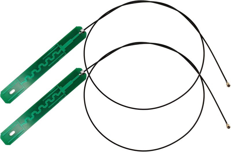 Tenmory 2 x 8dBi 2.4GHz 5.8GHz Dual Band WiFi Antenna U.FL MHF1 Internal Antennas with 50cm Cable for Mini PCIe Card - Image 1